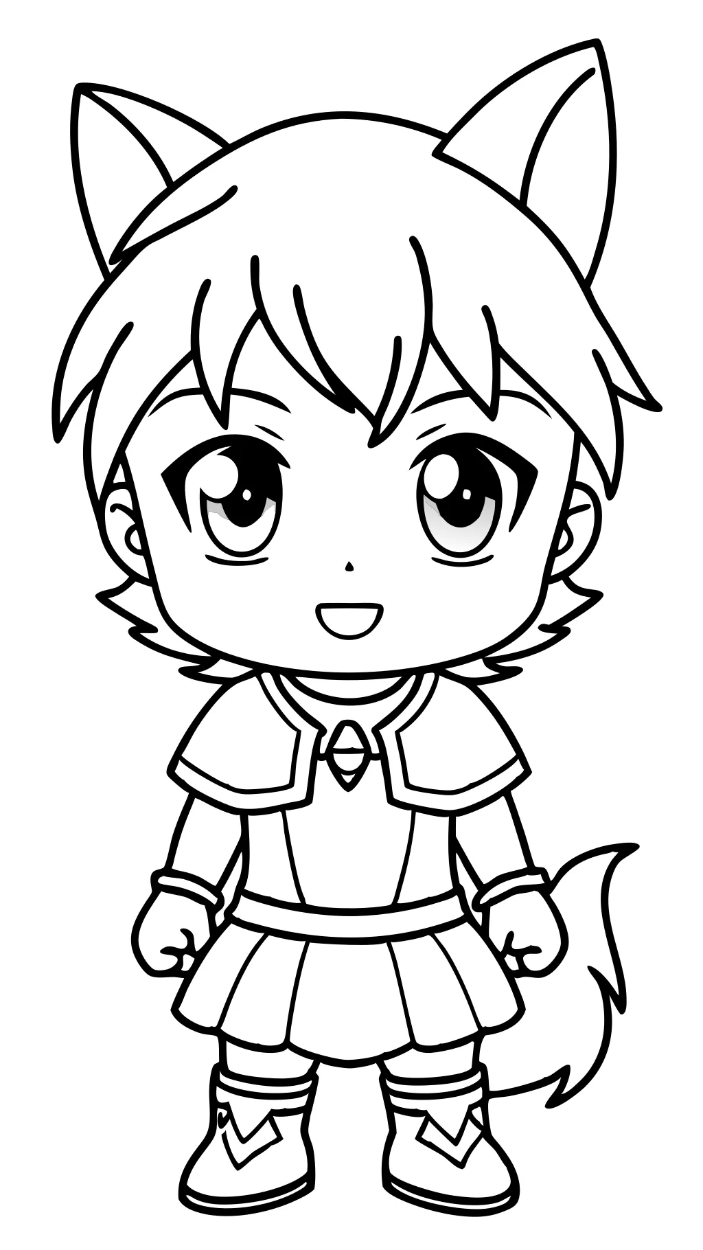 chibi anime coloring pages